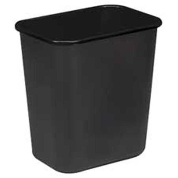 Sparco Products Sparco Products SPR02160 Rectangle Wastebasket- 28 Quart- 14-.50in.x10-.50in.x15in.- Black SPR02160